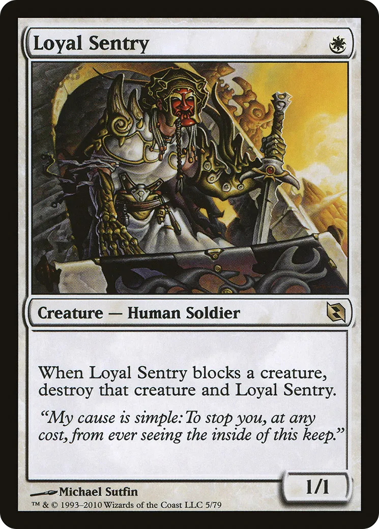 Loyal Sentry — Duel Decks: Elspeth vs. Tezzeret — Magic: The Gathering