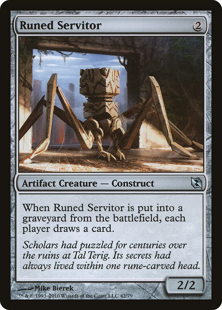 Runed Servitor — Duel Decks: Elspeth vs. Tezzeret — Magic: The Gathering