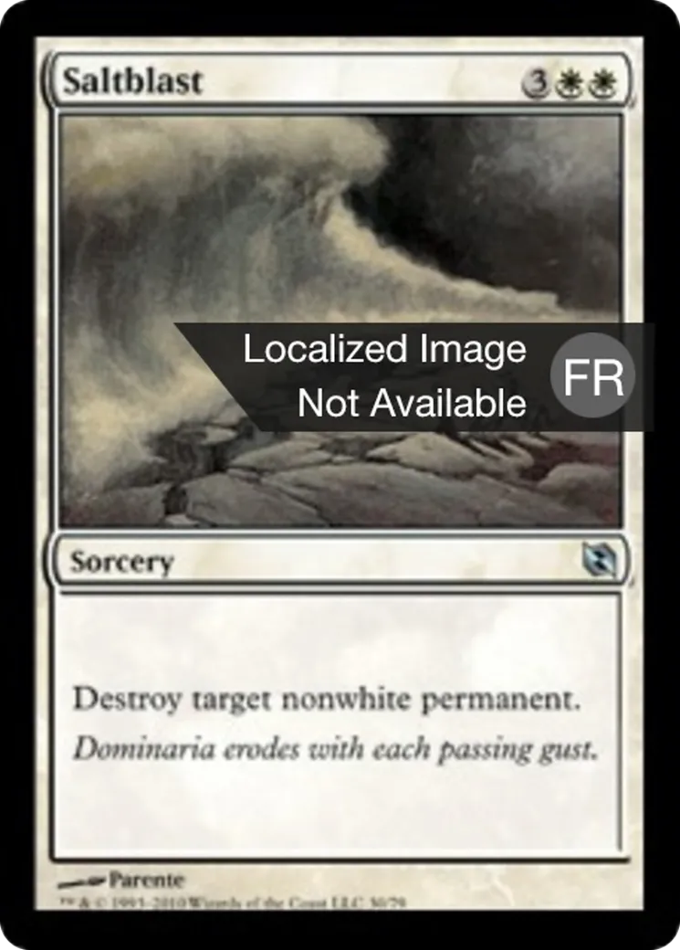 Salve de sel — Duel Decks: Elspeth vs. Tezzeret — Magic: The Gathering
