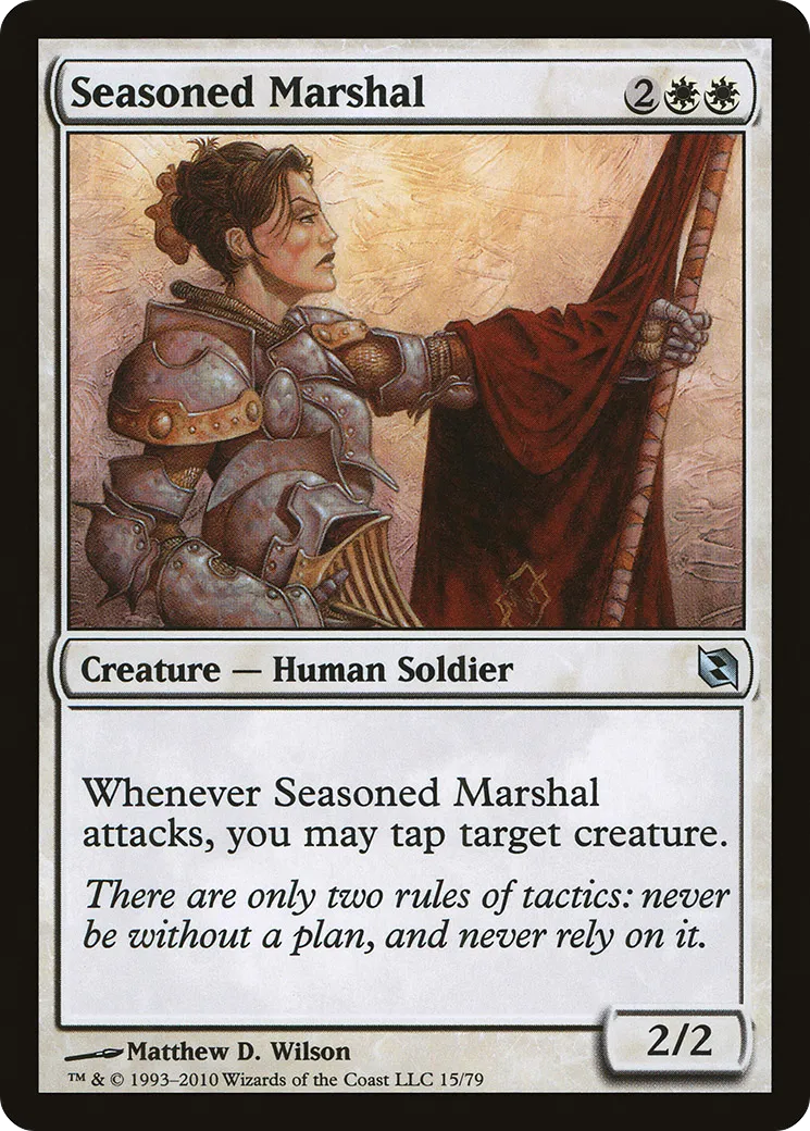 Seasoned Marshal — Duel Decks: Elspeth vs. Tezzeret — Magic: The Gathering