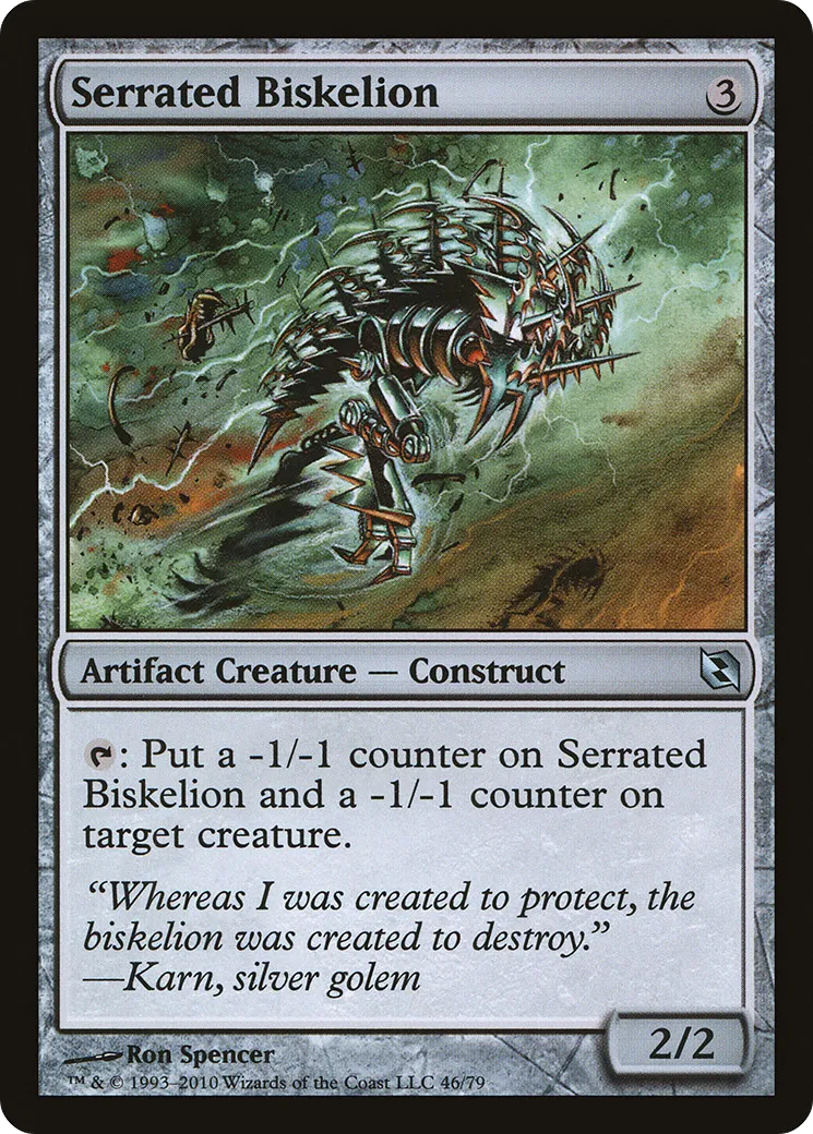 Serrated Biskelion — Duel Decks: Elspeth vs. Tezzeret — Magic: The Gathering