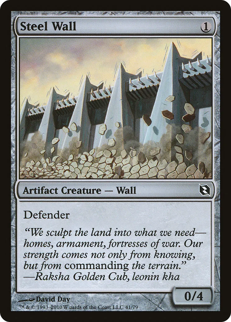 Steel Wall — Duel Decks: Elspeth vs. Tezzeret — Magic: The Gathering