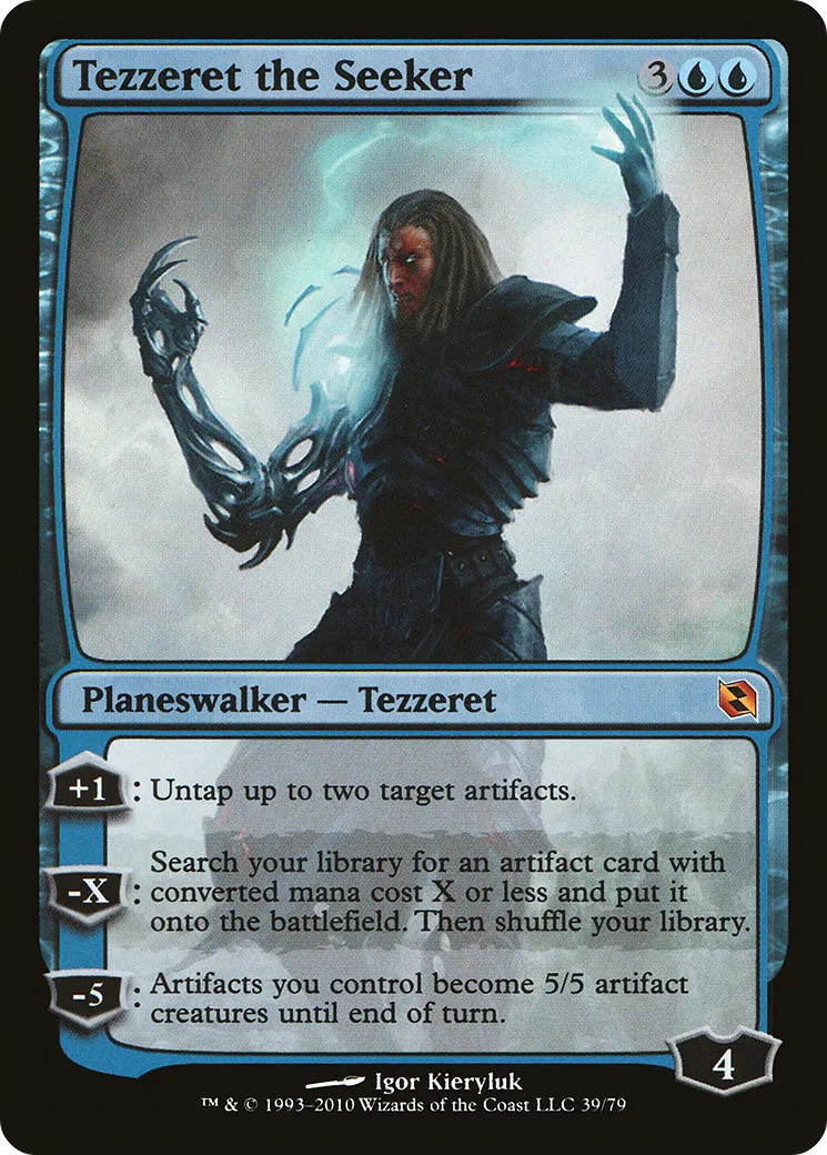 Tezzeret the Seeker from Duel Decks: Elspeth vs. Tezzeret - Magic: The Gathering