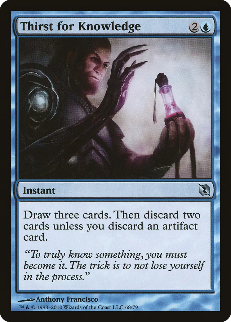 Soif de connaissance — Duel Decks: Elspeth vs. Tezzeret — Magic: The Gathering