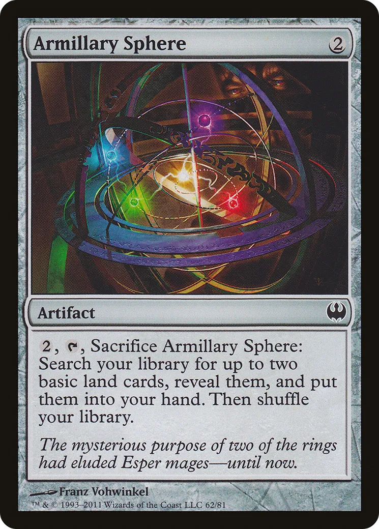 Armillary Sphere — Duel Decks: Knights vs. Dragons — Magic: The Gathering