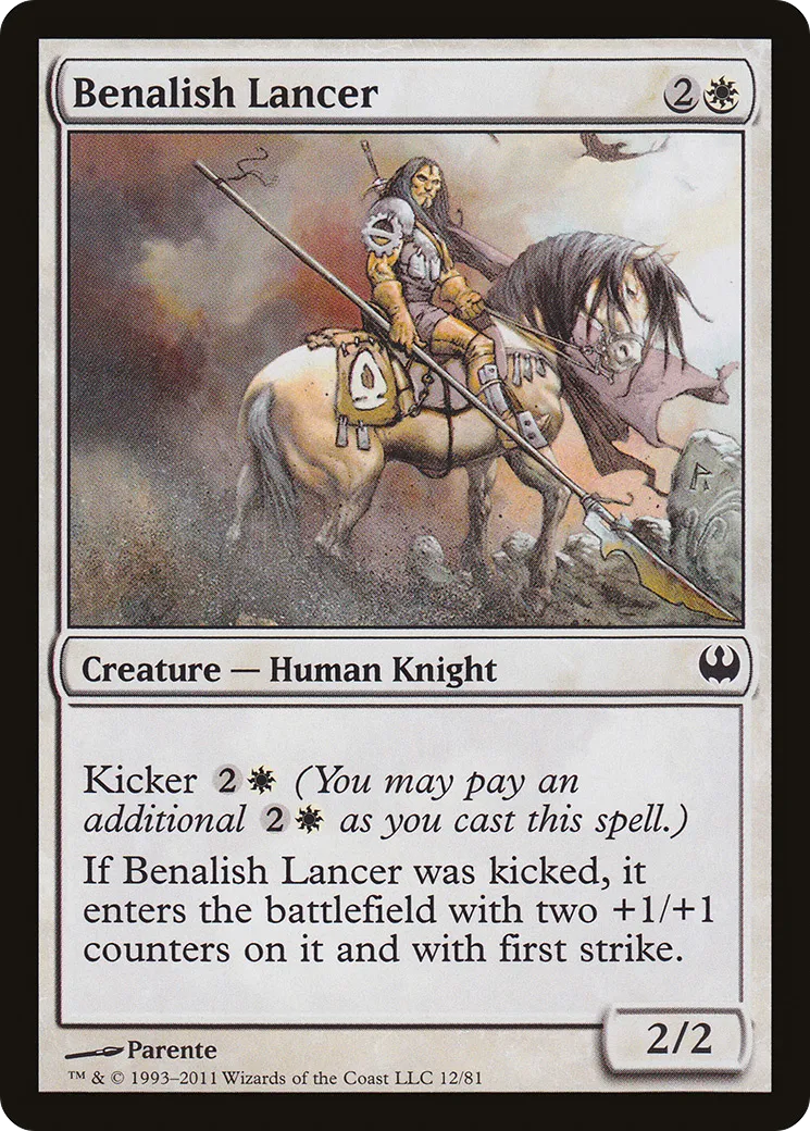 Benalish Lancer — Duel Decks: Knights vs. Dragons — Magic: The Gathering