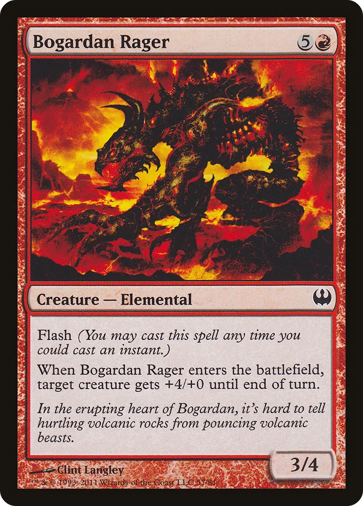 Bogardan Rager — Duel Decks: Knights vs. Dragons — Magic: The Gathering