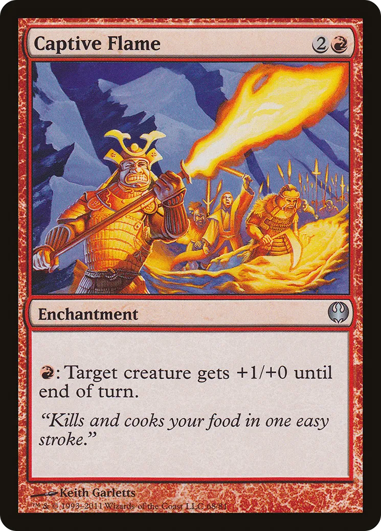 Captive Flame — Duel Decks: Knights vs. Dragons — Magic: The Gathering