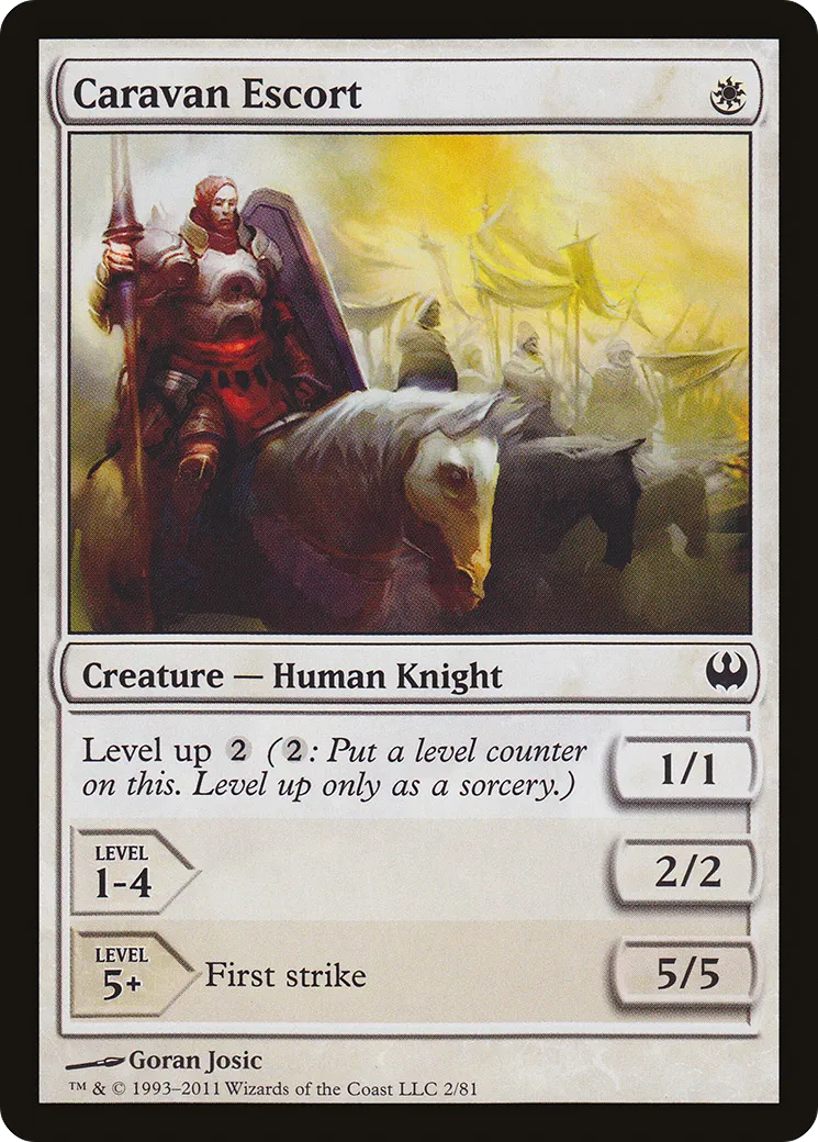 Caravan Escort — Duel Decks: Knights vs. Dragons — Magic: The Gathering
