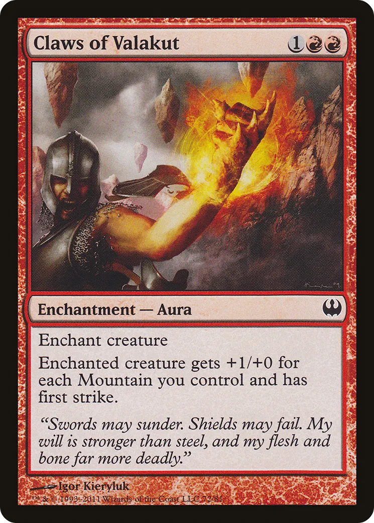 Claws of Valakut — Duel Decks: Knights vs. Dragons — Magic: The Gathering