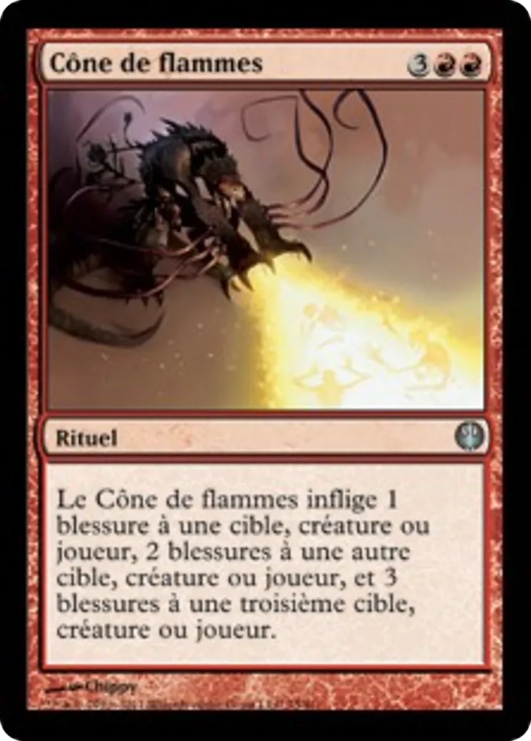 Cône de flammes — Duel Decks: Knights vs. Dragons — Magic: The Gathering