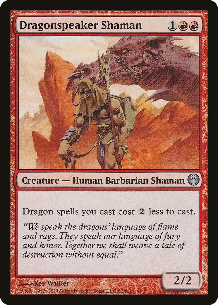 Dragonspeaker Shaman — Duel Decks: Knights vs. Dragons — Magic: The Gathering