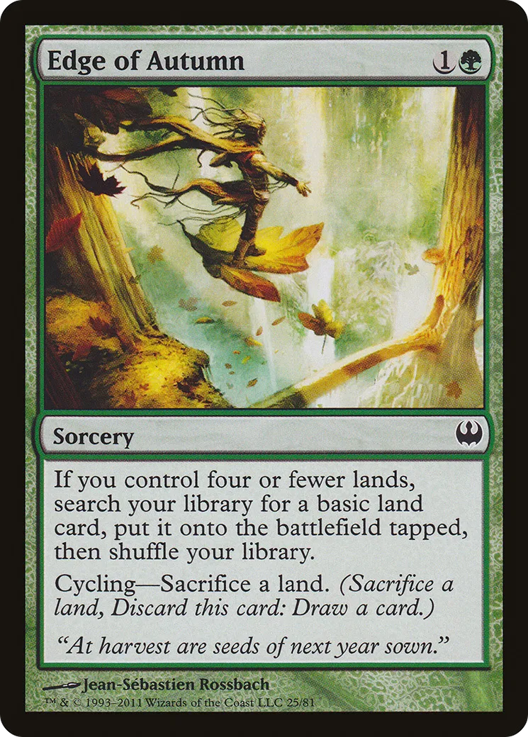 Edge of Autumn — Duel Decks: Knights vs. Dragons — Magic: The Gathering