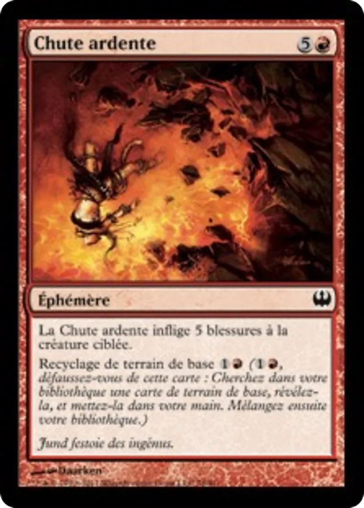 Chute ardente — Duel Decks: Knights vs. Dragons — Magic: The Gathering