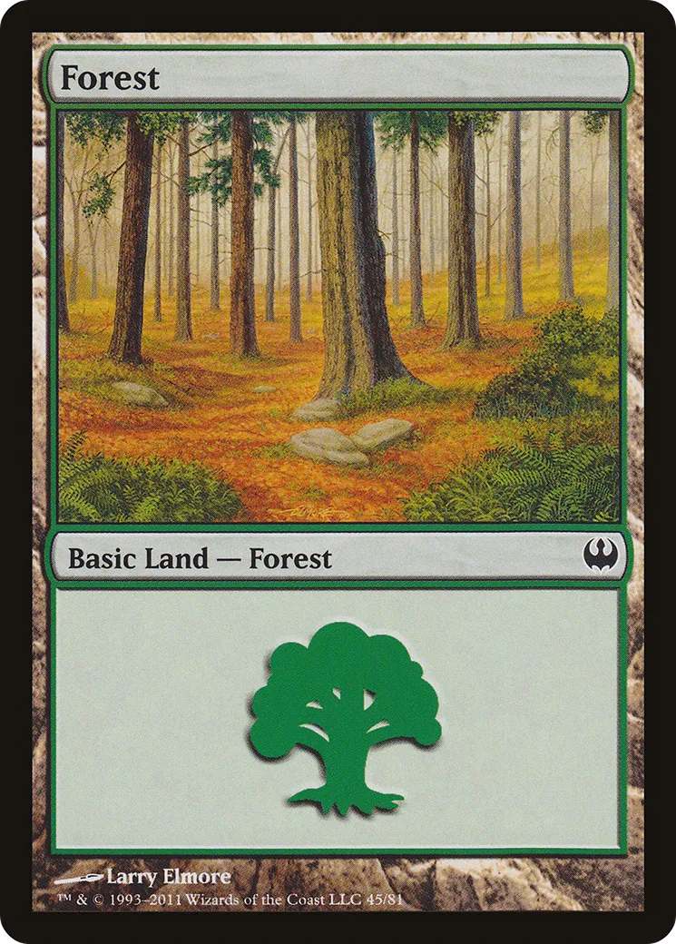 Forest — Duel Decks: Knights vs. Dragons — Magic: The Gathering