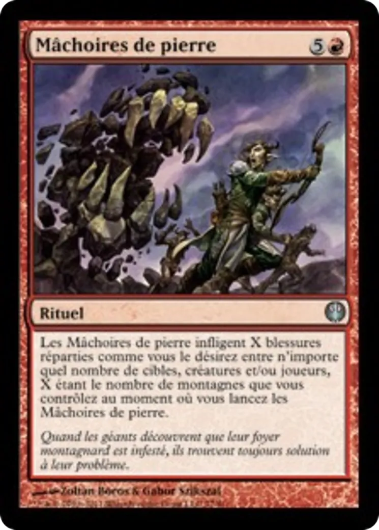 Mâchoires de pierre — Duel Decks: Knights vs. Dragons — Magic: The Gathering