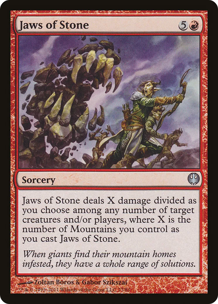 Mâchoires de pierre — Duel Decks: Knights vs. Dragons — Magic: The Gathering