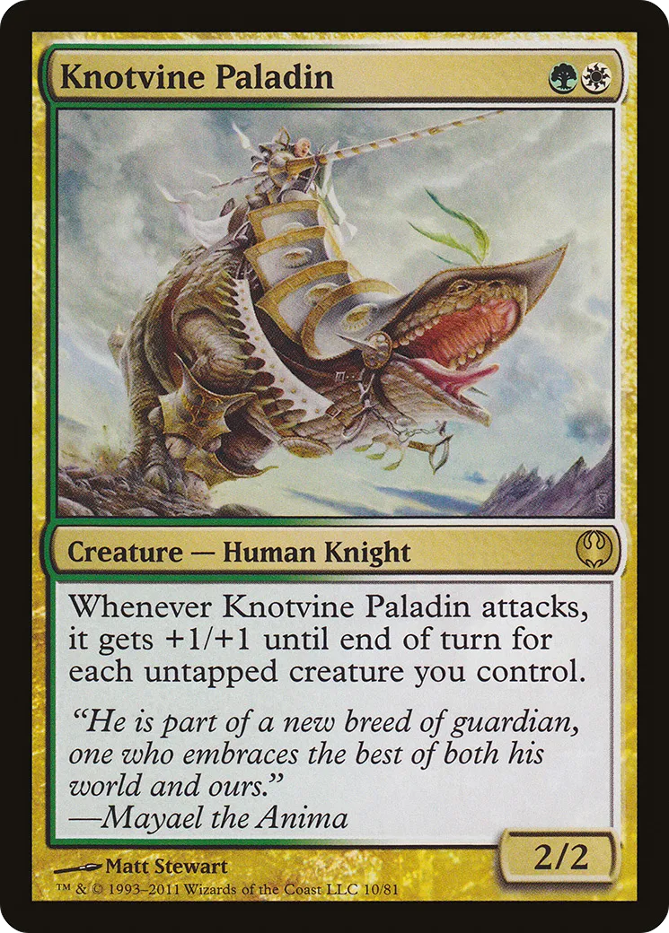 Knotvine Paladin — Duel Decks: Knights vs. Dragons — Magic: The Gathering