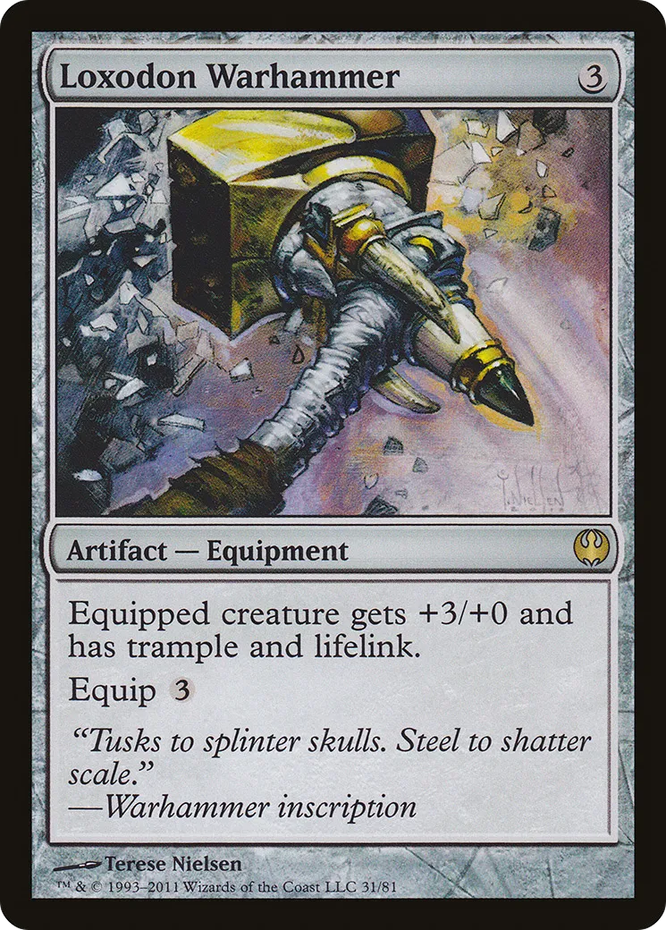Loxodon Warhammer — Duel Decks: Knights vs. Dragons — Magic: The Gathering