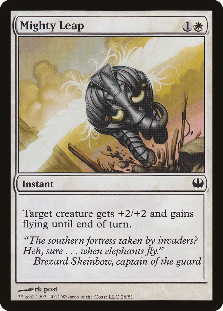 Mighty Leap — Duel Decks: Knights vs. Dragons — Magic: The Gathering