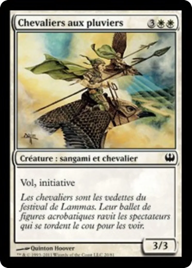 Chevaliers aux pluviers — Duel Decks: Knights vs. Dragons — Magic: The Gathering