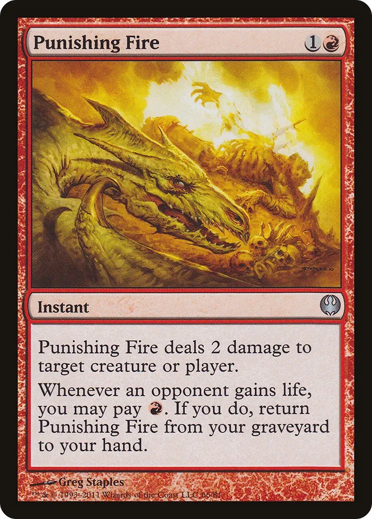Punishing Fire — Duel Decks: Knights vs. Dragons — Magic: The Gathering
