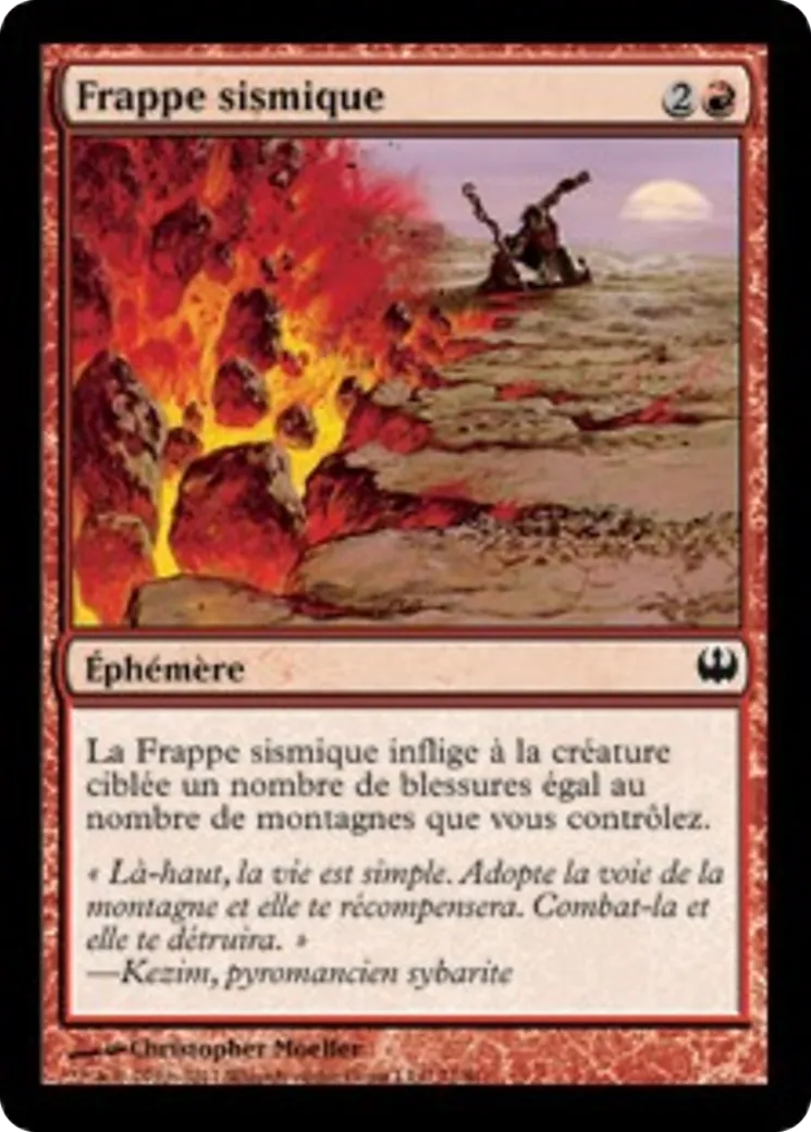 Frappe sismique — Duel Decks: Knights vs. Dragons — Magic: The Gathering