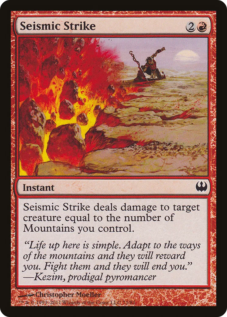 Seismic Strike from Duel Decks: Knights vs. Dragons - Magic: The Gathering