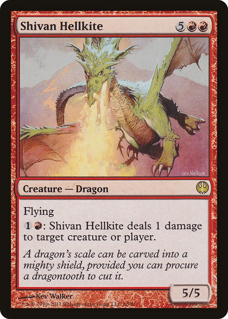 Shivan Hellkite — Duel Decks: Knights vs. Dragons — Magic: The Gathering