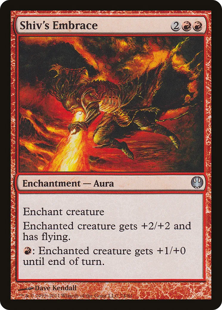 Shiv's Embrace — Duel Decks: Knights vs. Dragons — Magic: The Gathering