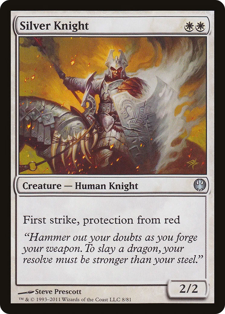Silver Knight from Duel Decks: Knights vs. Dragons - Magic: The Gathering