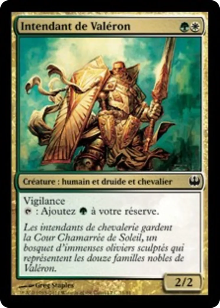 Intendant de Valéron — Duel Decks: Knights vs. Dragons — Magic: The Gathering