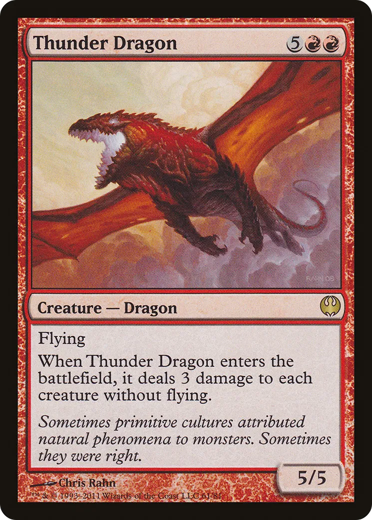 Thunder Dragon — Duel Decks: Knights vs. Dragons — Magic: The Gathering