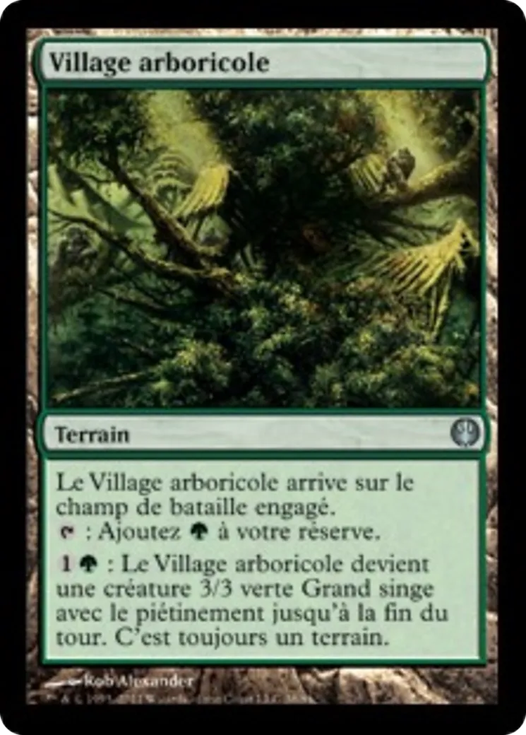 Village arboricole — Duel Decks: Knights vs. Dragons — Magic: The Gathering