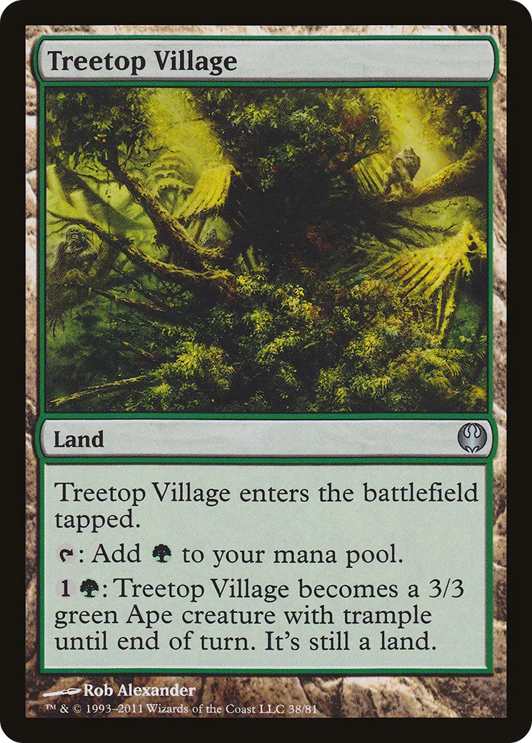 Treetop Village — Duel Decks: Knights vs. Dragons — Magic: The Gathering