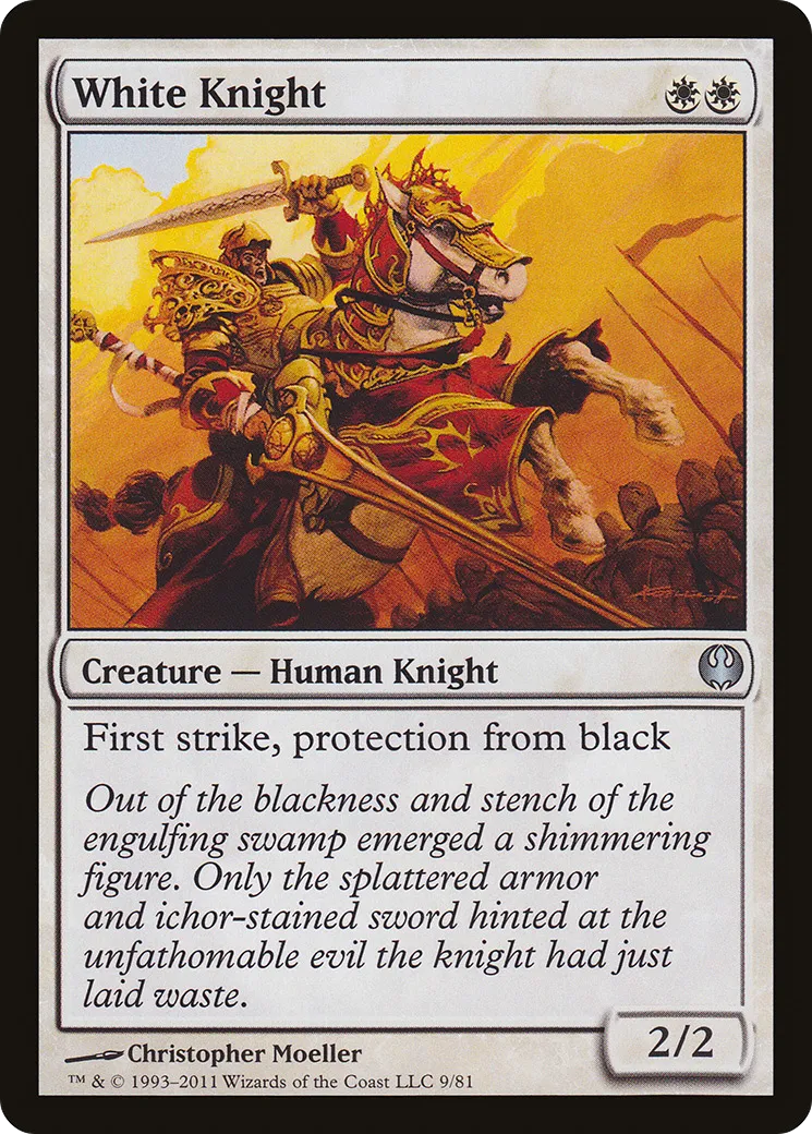 White Knight — Duel Decks: Knights vs. Dragons — Magic: The Gathering