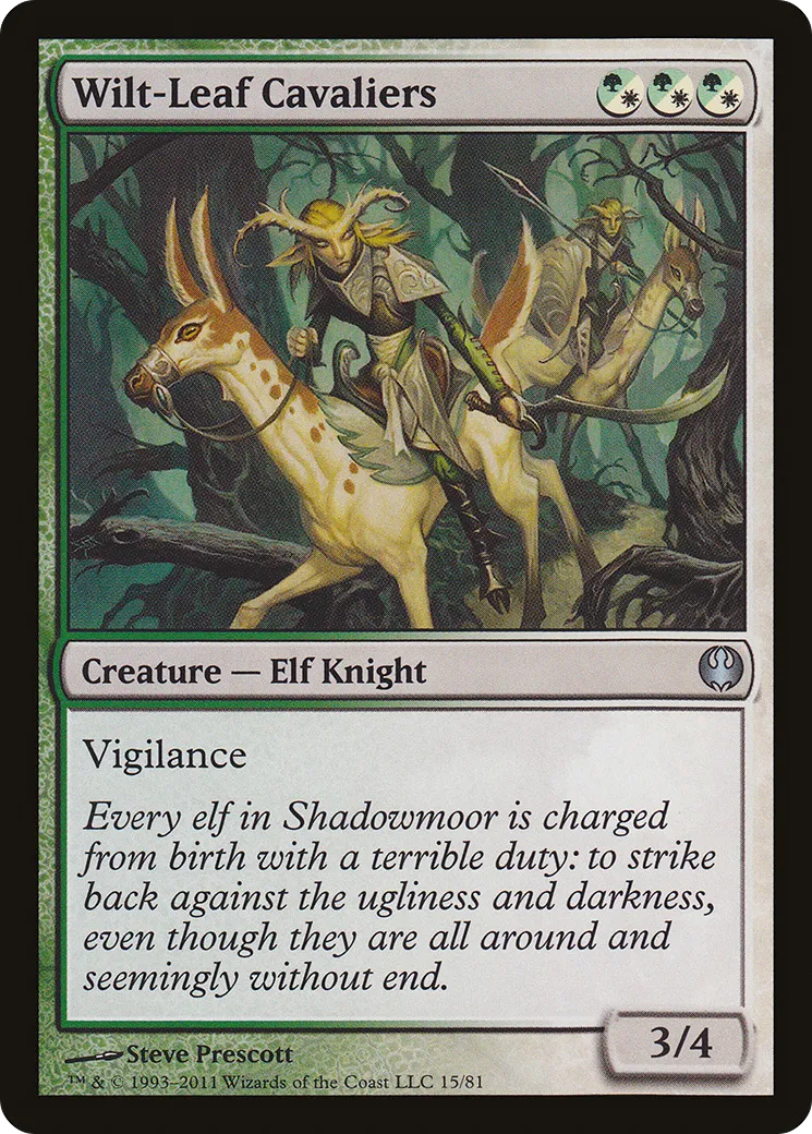 Wilt-Leaf Cavaliers — Duel Decks: Knights vs. Dragons — Magic: The Gathering