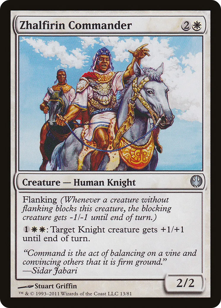 Zhalfirin Commander from Duel Decks: Knights vs. Dragons - Magic: The Gathering
