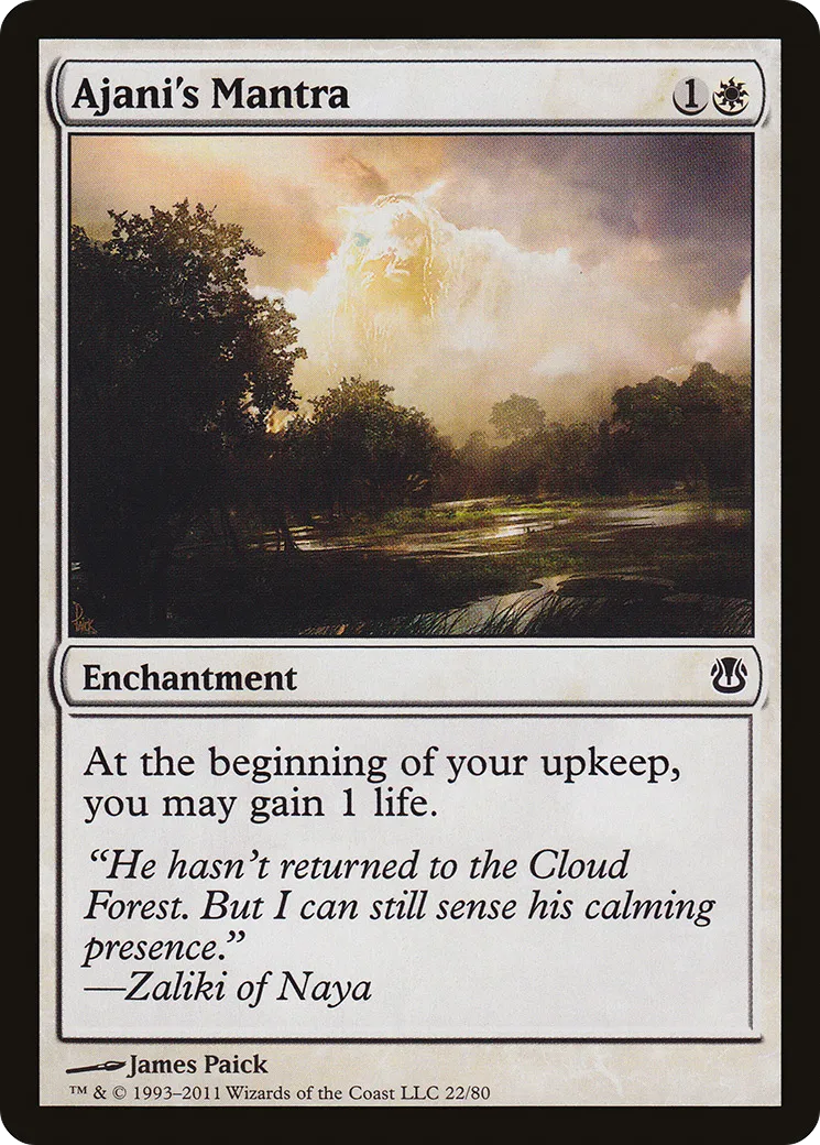 Mantra d'Ajani — Duel Decks: Ajani vs. Nicol Bolas — Magic: The Gathering