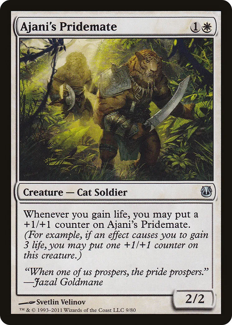 Ajani's Pridemate — Duel Decks: Ajani vs. Nicol Bolas — Magic: The Gathering