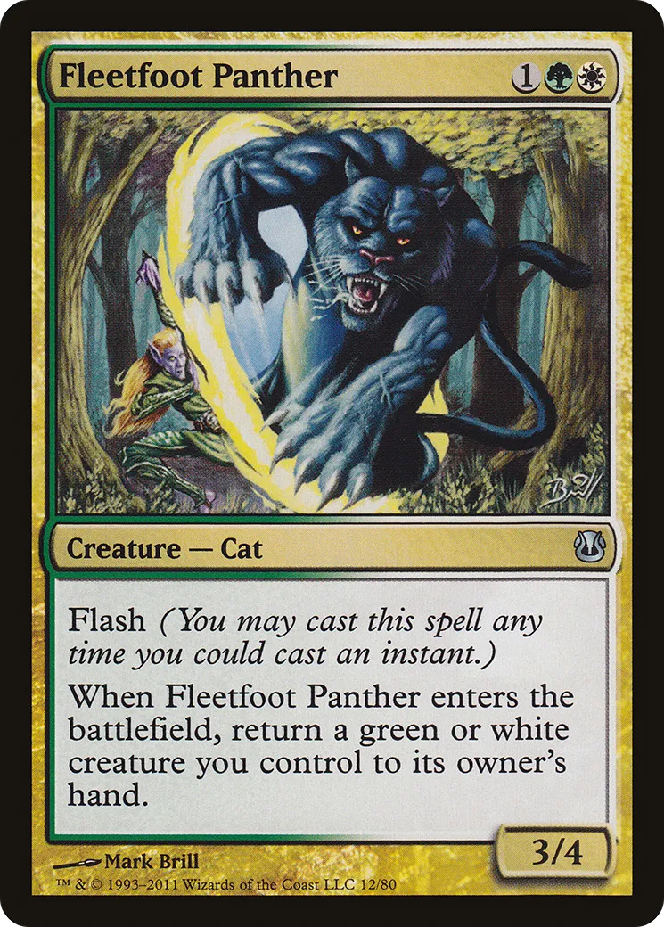 Fleetfoot Panther — Duel Decks: Ajani vs. Nicol Bolas — Magic: The Gathering