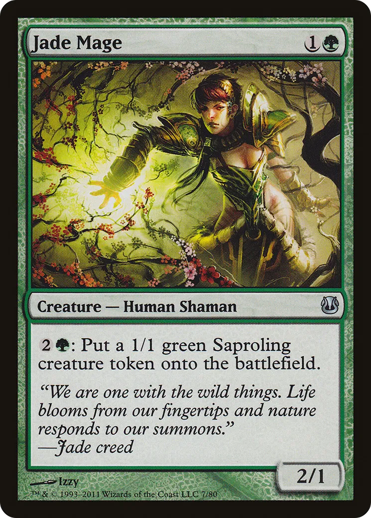 Jade Mage from Duel Decks: Ajani vs. Nicol Bolas - Magic: The Gathering