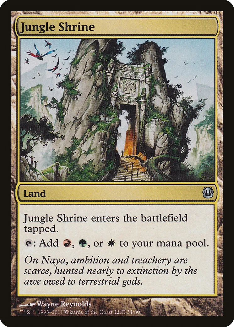 Jungle Shrine — Duel Decks: Ajani vs. Nicol Bolas — Magic: The Gathering