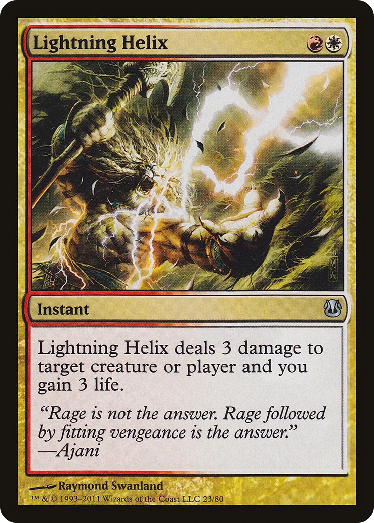 Lightning Helix from Duel Decks: Ajani vs. Nicol Bolas - Magic: The Gathering