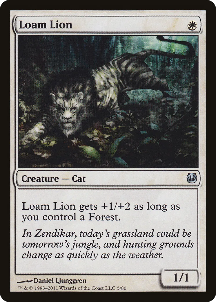 Loam Lion — Duel Decks: Ajani vs. Nicol Bolas — Magic: The Gathering