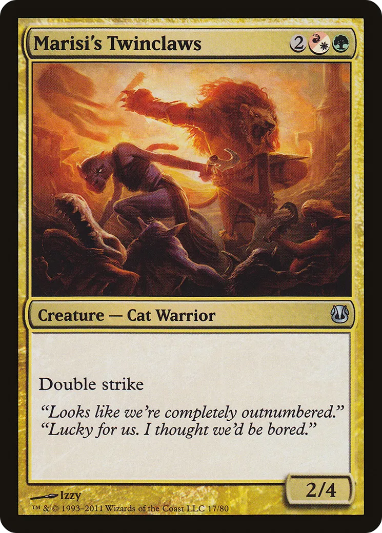 Marisi's Twinclaws — Duel Decks: Ajani vs. Nicol Bolas — Magic: The Gathering