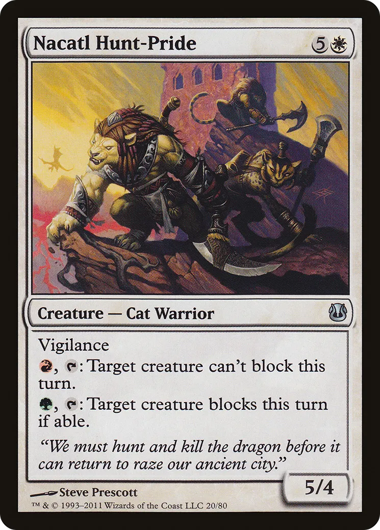 Nacatl Hunt-Pride — Duel Decks: Ajani vs. Nicol Bolas — Magic: The Gathering