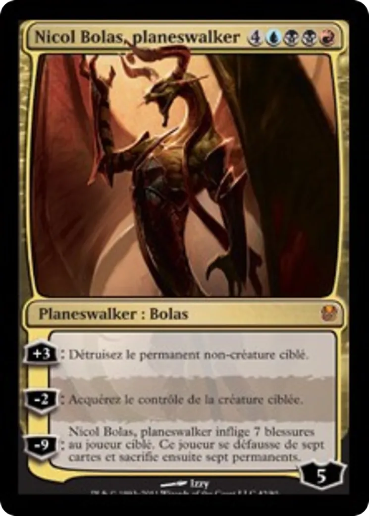 Nicol Bolas, planeswalker from Duel Decks: Ajani vs. Nicol Bolas - Magic: The Gathering
