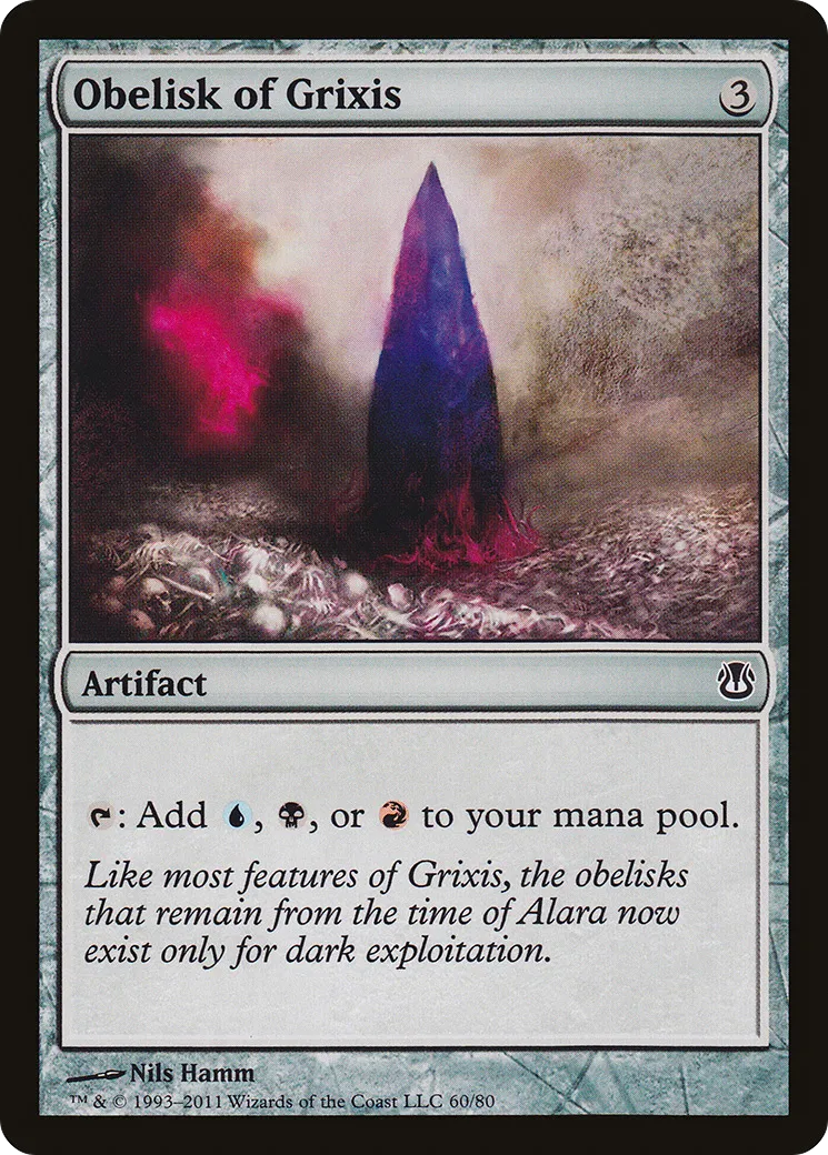 Obelisk of Grixis — Duel Decks: Ajani vs. Nicol Bolas — Magic: The Gathering