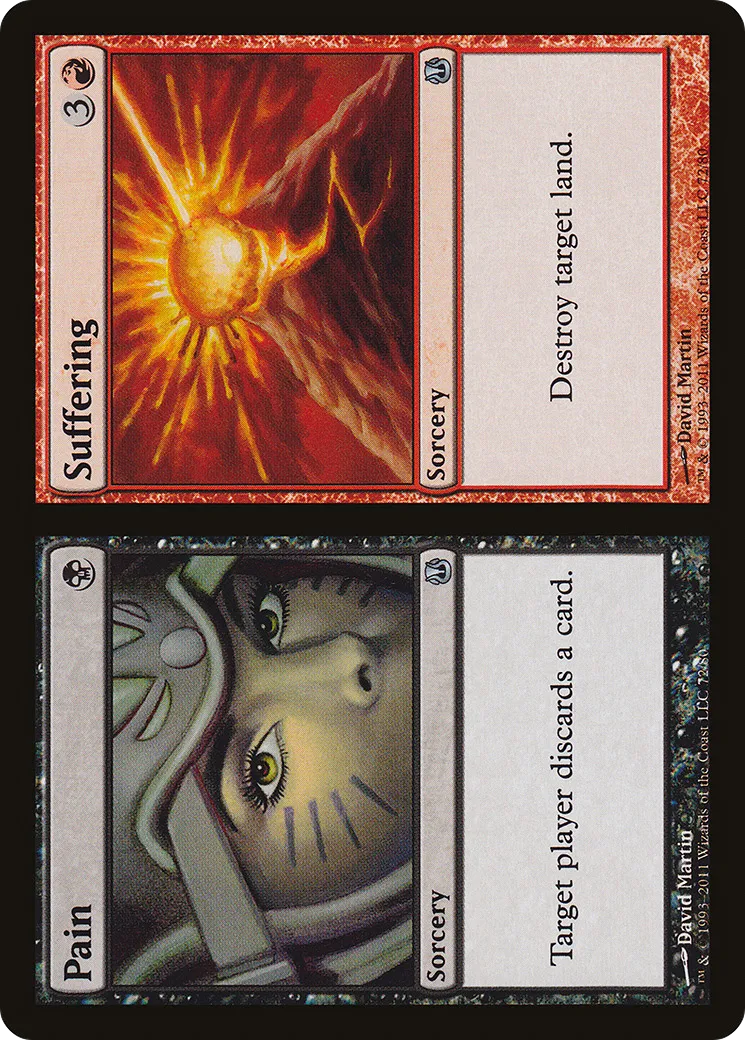 Pain // Suffering — Duel Decks: Ajani vs. Nicol Bolas — Magic: The Gathering